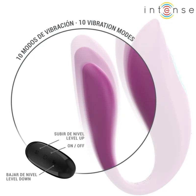 Vibromasseur Ergonomique Violet Silikon Étanche