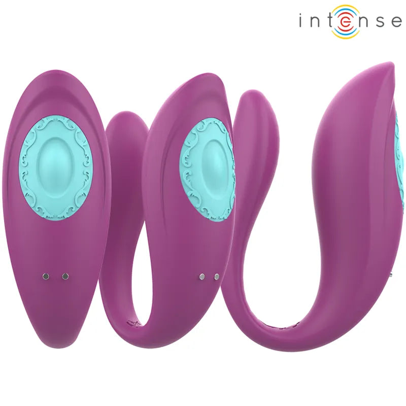 Vibromasseur Ergonomique Violet Silikon Étanche