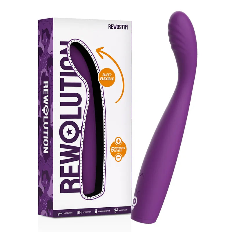 Vibromasseur Flexible Silicone Puissant Étanche