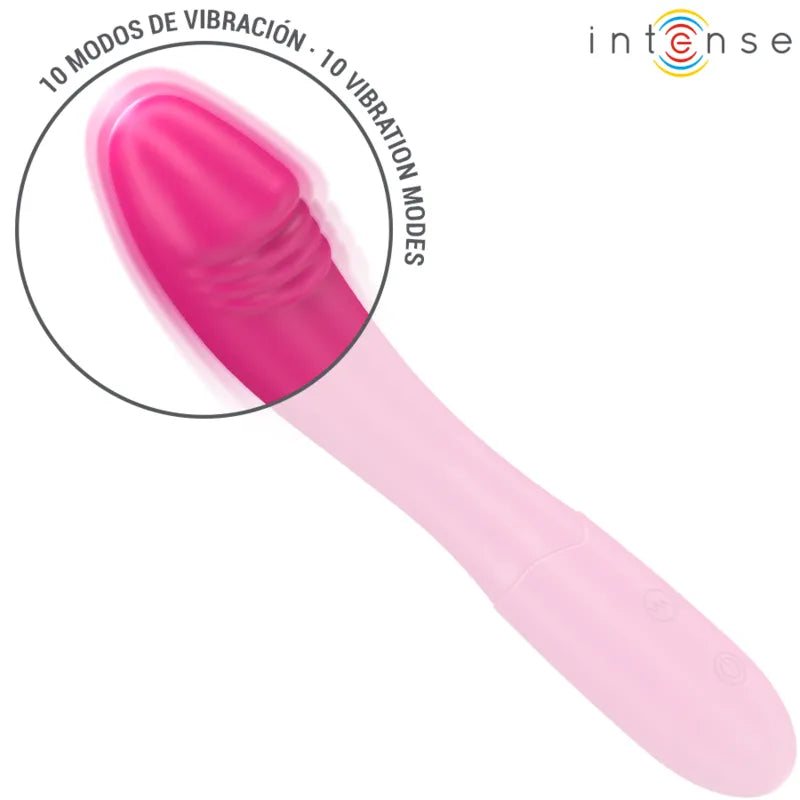 Vibromasseur Flexible Silicone Rose recouvert