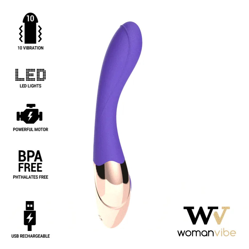 Vibromasseur Point G Silicone Rechargeable Ou Lilas