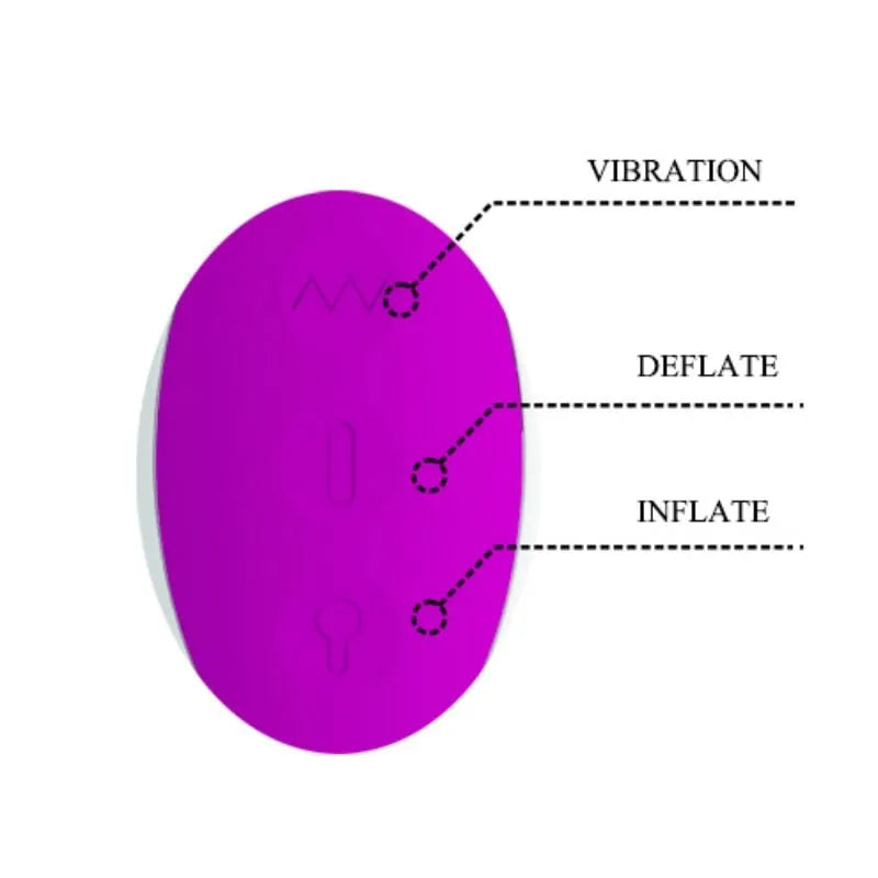 Vibromasseur Gonflable Silicone Multi-Vibrations