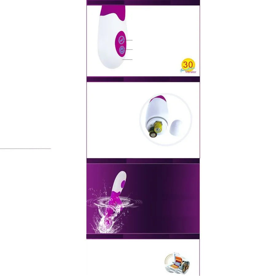 Vibromasseur Élégant Lilas Stimulation Clitoridienne