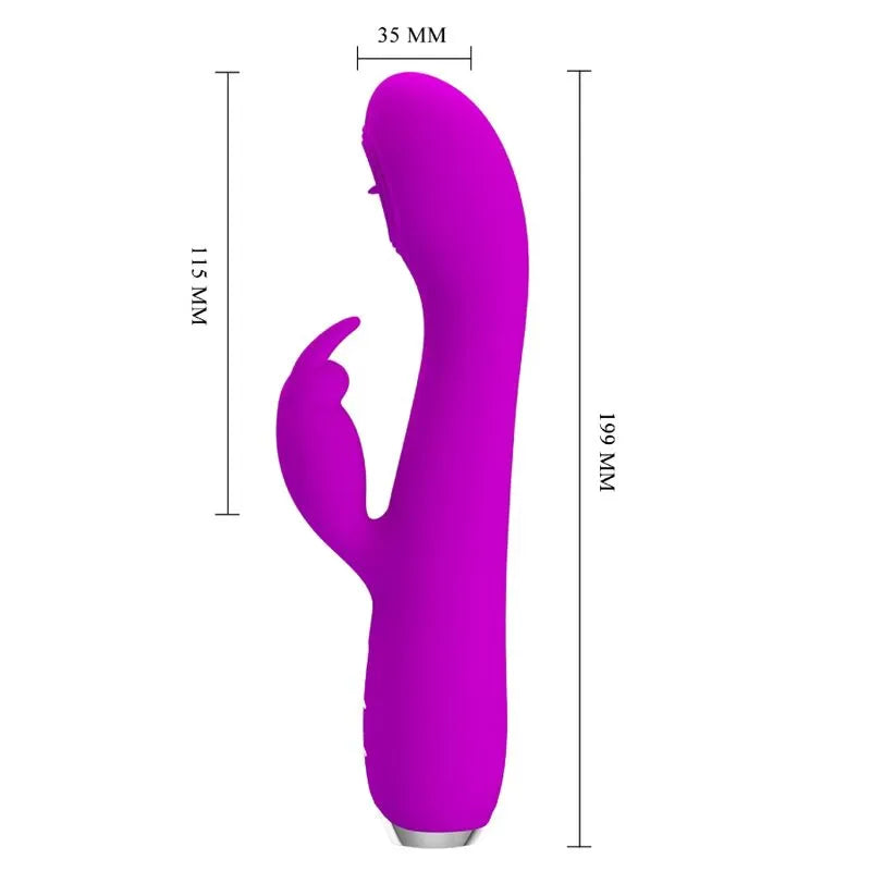 Vibromasseur Langue Silicone Violet Rechargeable