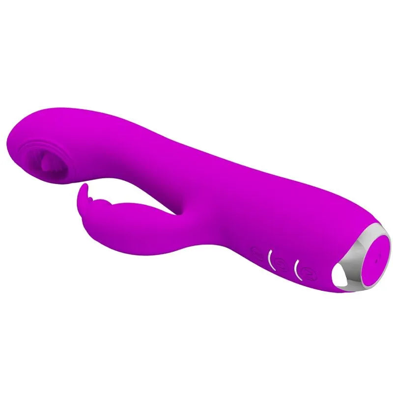 Vibromasseur Langue Silicone Violet Rechargeable