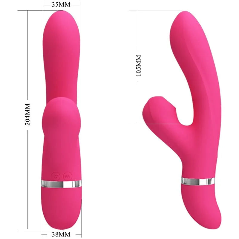 Vibromasseur Lapin À Aspiration Clitoridienne Magenta