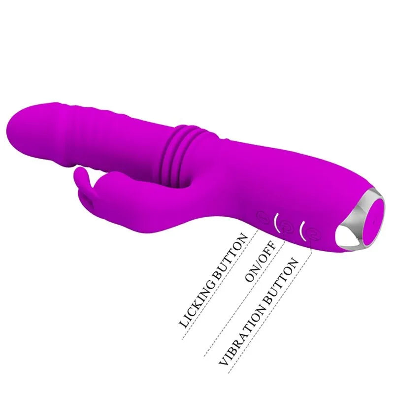 Vibromasseur Lapin Débutant Silicone Violet