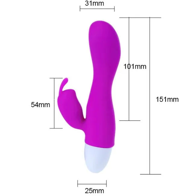 Vibromasseur Lapin Silicone Doux 30 Modes
