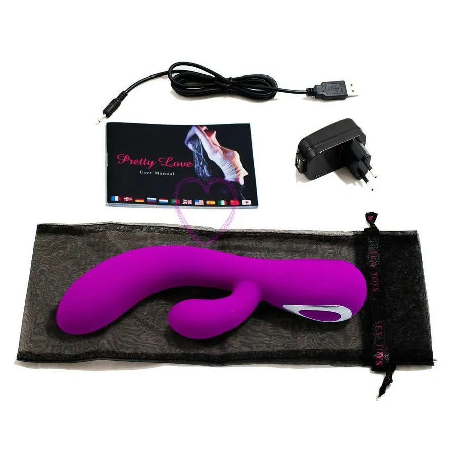 Vibromasseur Lilas Silicone Rechargeable Clitoridien