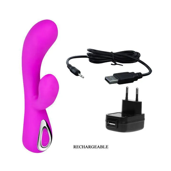 Vibromasseur Lilas Silicone Rechargeable Clitoridien