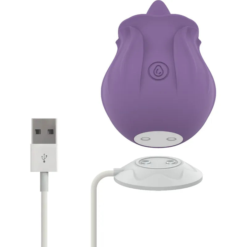 Vibromasseur Ménopause Silicone Violet Rechargeable