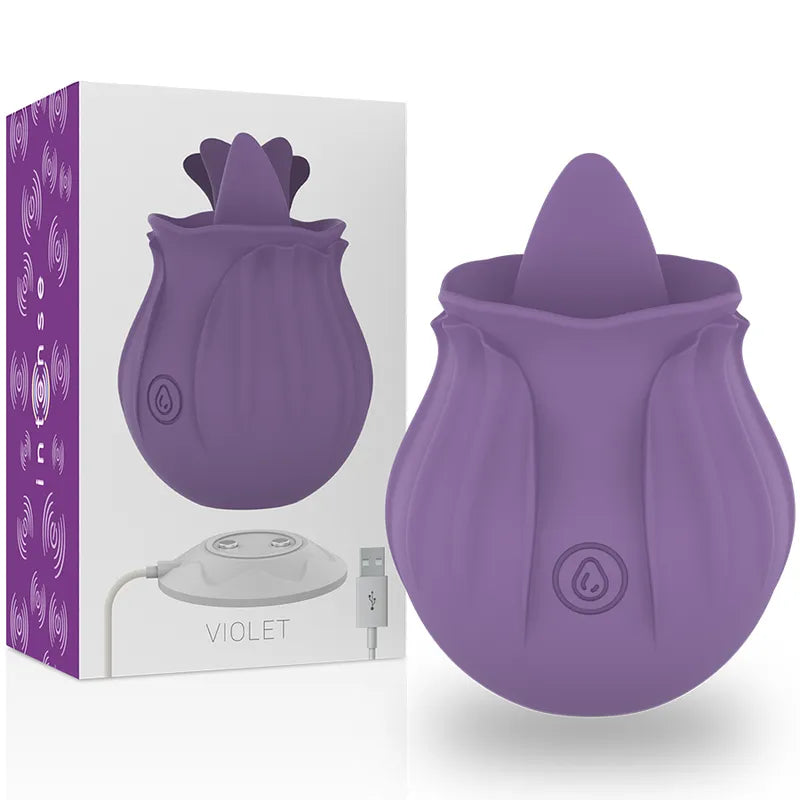 Vibromasseur Ménopause Silicone Violet Rechargeable