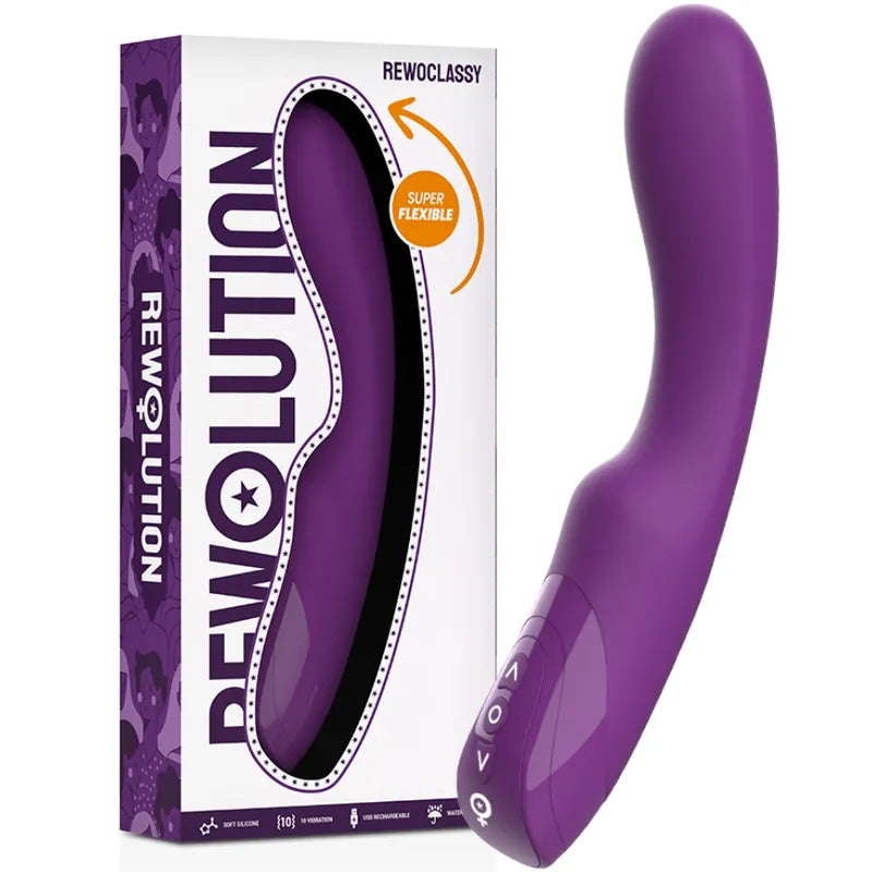 Vibromasseur Point G Silicone Flexible Rechargeable