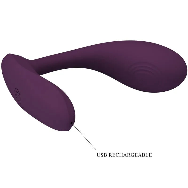 Vibromasseur Point G Silicone Violet Contrôlable À Distance