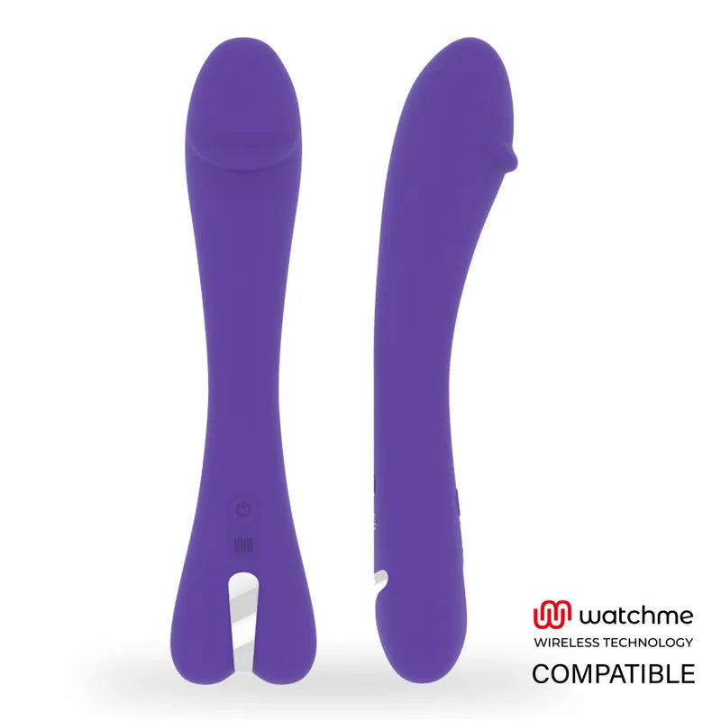 Vibromasseur Puissant Violet En Silicone Rechargeable