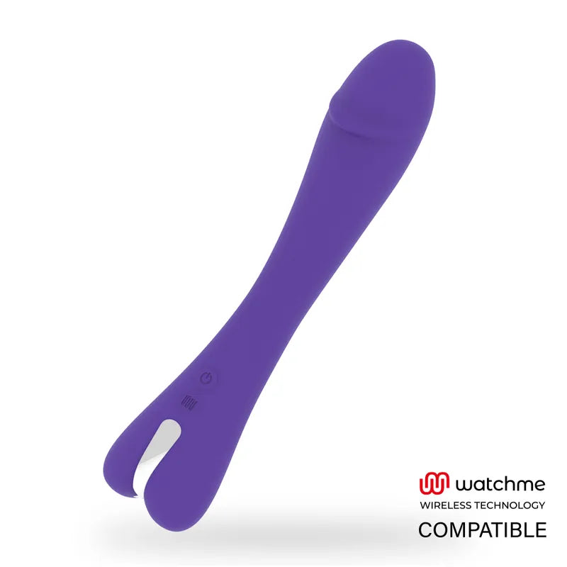 Vibromasseur Puissant Violet En Silicone Rechargeable