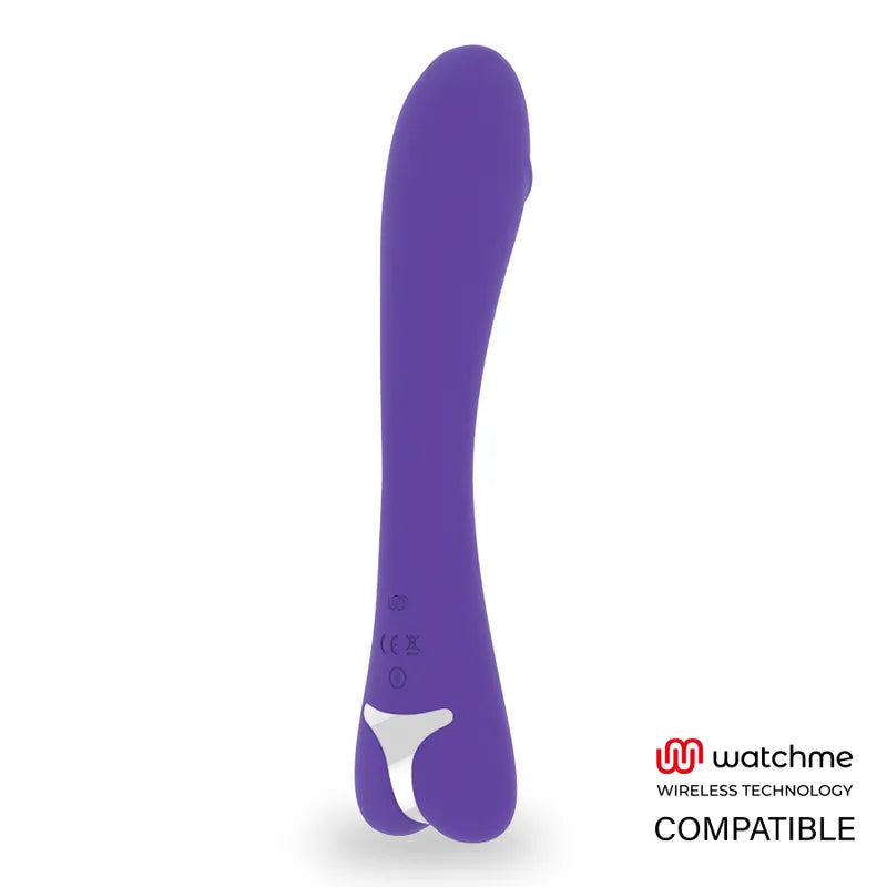 Vibromasseur Puissant Violet En Silicone Rechargeable