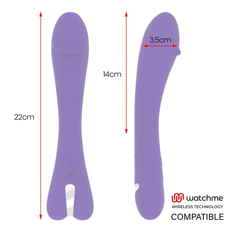 Vibromasseur Puissant Violet En Silicone Rechargeable