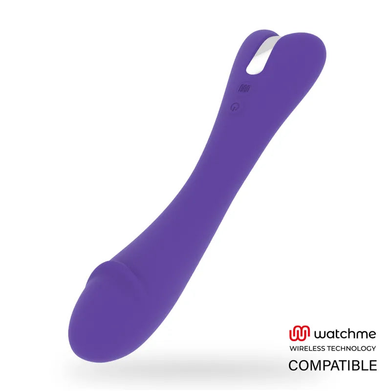 Vibromasseur Puissant Violet En Silicone Rechargeable
