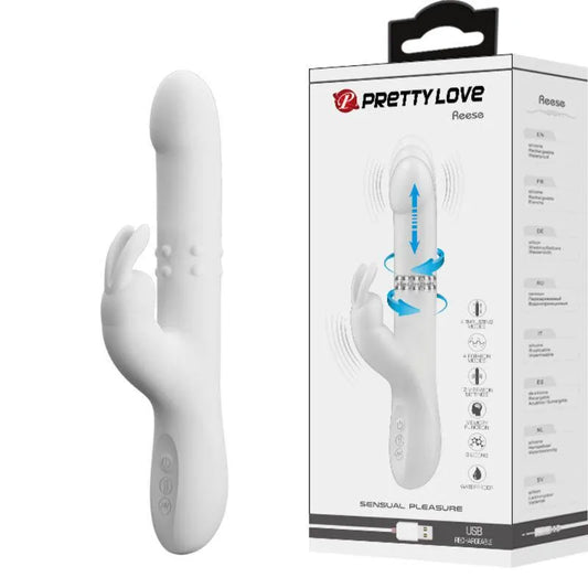 Vibromasseur Rabbit Silicone Rechargeable Multi-Vitesse