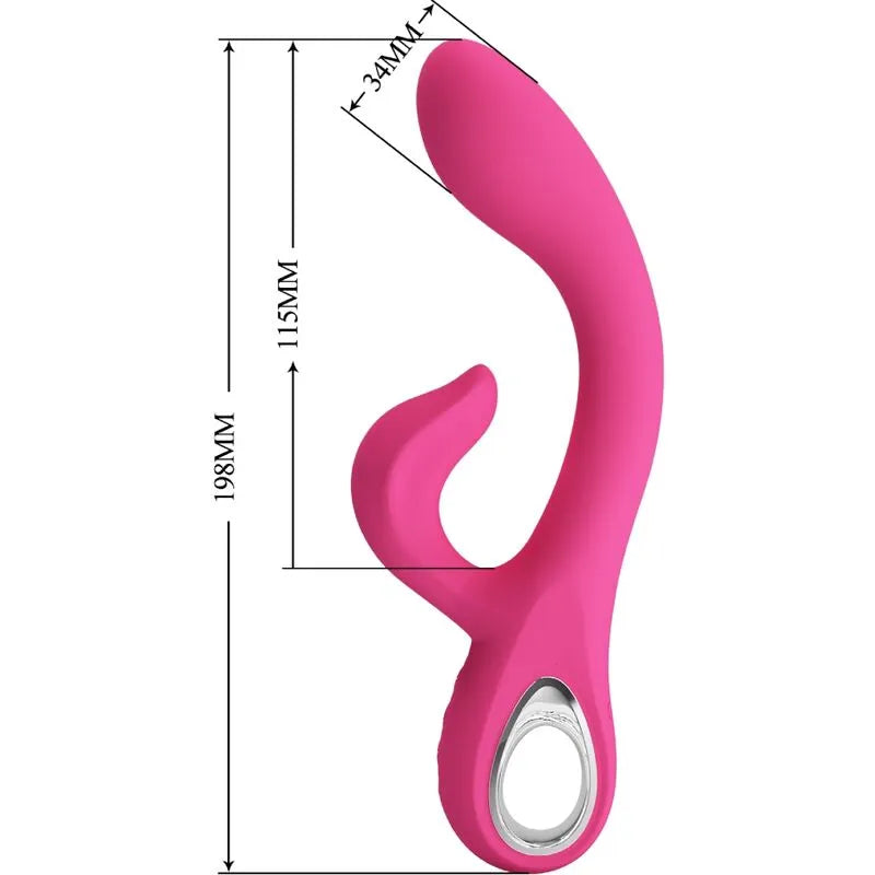 Vibromasseur Rabbit Silicone Rose Point G