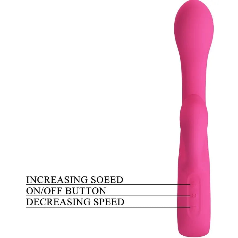 Vibromasseur Rabbit Silicone Rose Point G