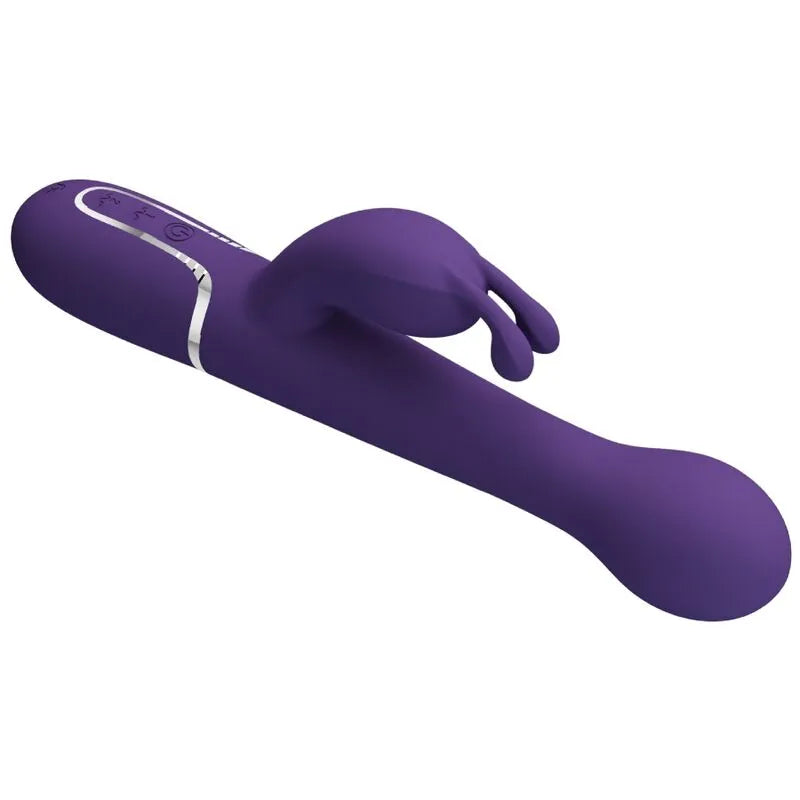 Vibromasseur Rabbit Silicone Violet Rechargeable