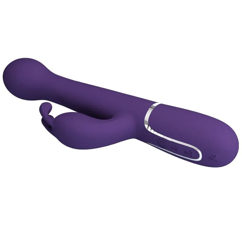 Vibromasseur Rabbit Silicone Violet Rechargeable