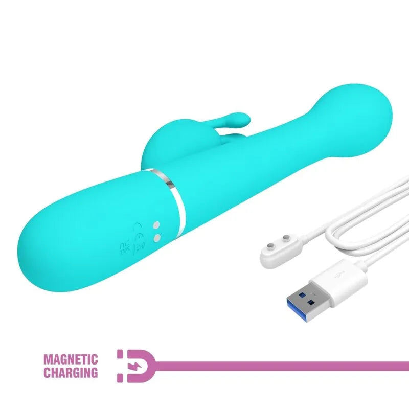 Vibromasseur Rabbit Silicone Violet Usb