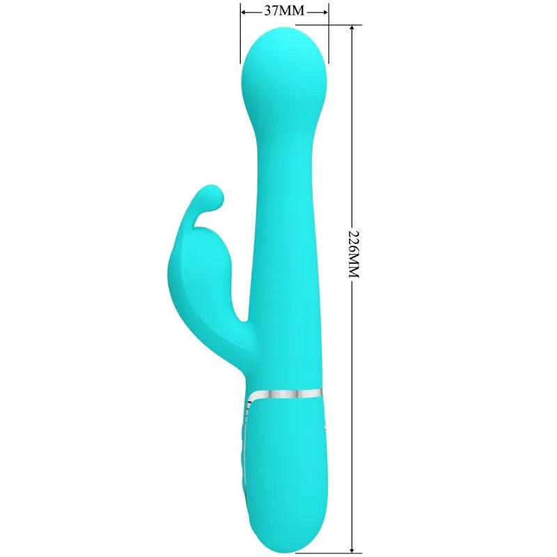 Vibromasseur Rabbit Silicone Violet Usb