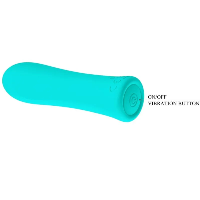 Vibromasseur Rechargeable Silicone Vert Aqua