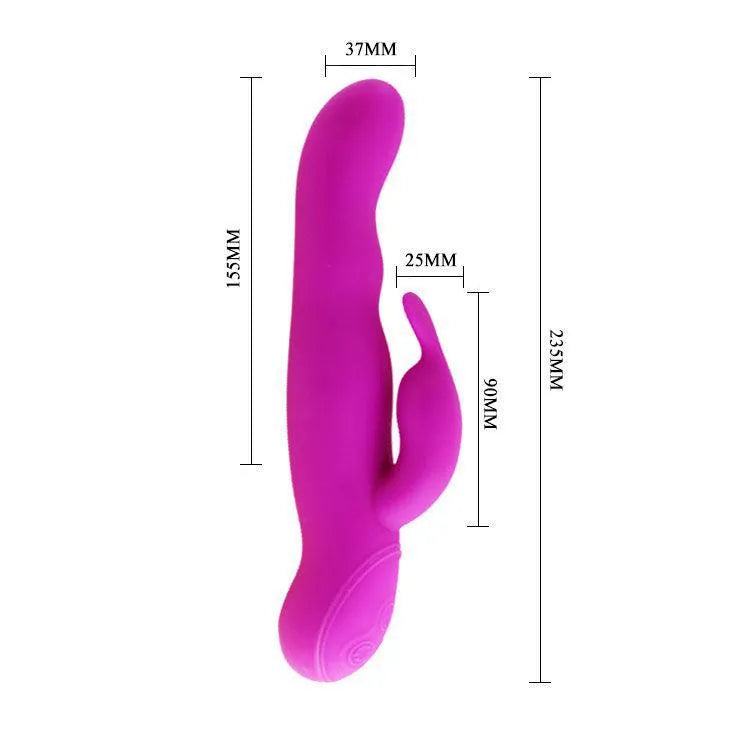 Vibromasseur Rotatif Lilas En Silicone Fda
