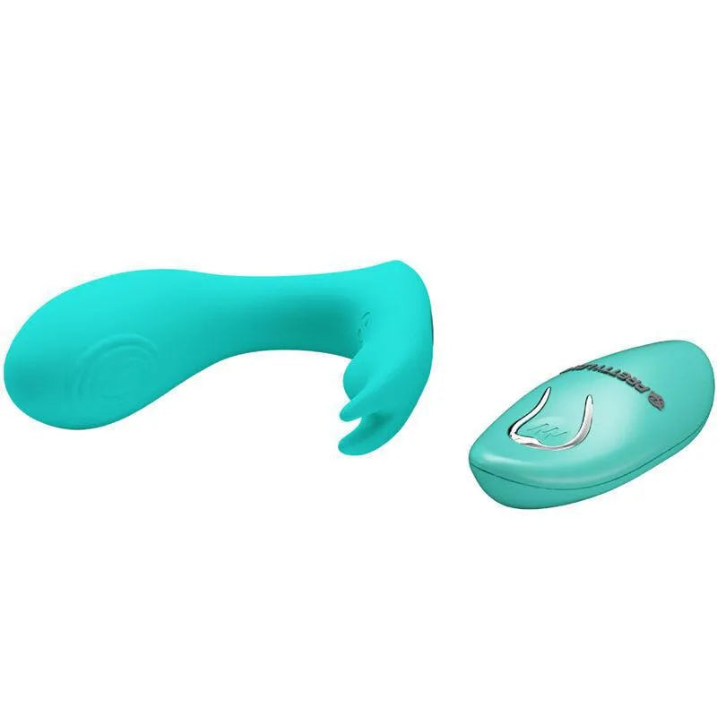 Vibromasseur Silicone Bleu Télécommandé Rechargeable