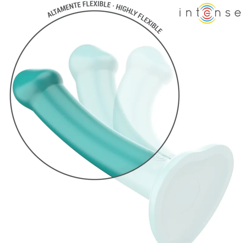 Vibromasseur Silicone Bleu Ventouse Étanche Rechargeable
