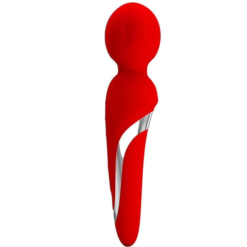 Vibromasseur Silicone Doux 7 Vibrations Rouge