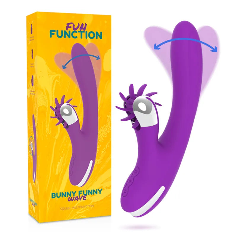 Vibromasseur Silicone Doux Stimulation Clitoridienne Rechargeable