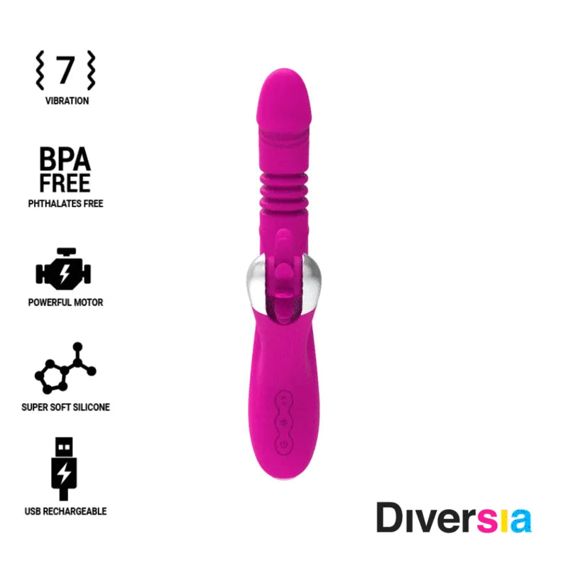 Vibromasseur Silicone Ergonomique Usb Diversia