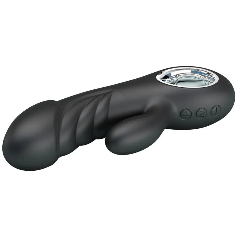 Vibromasseur Silicone Noir 7 Vibrations