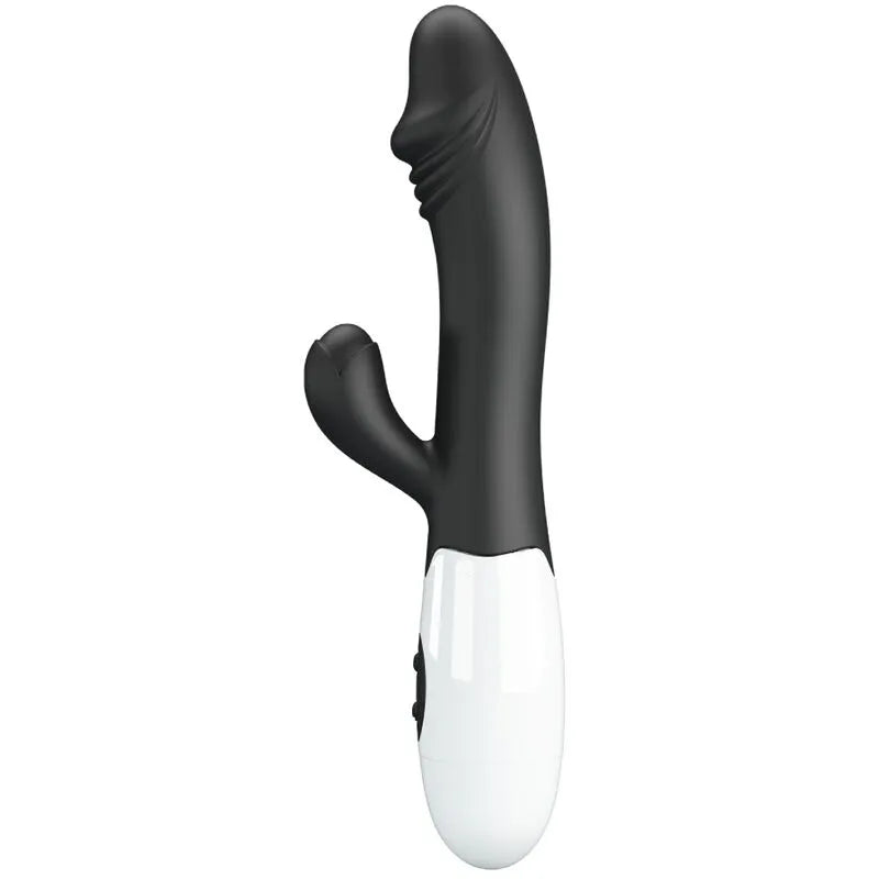 Vibromasseur Silicone Noir Stimulation Point G Et Clitoris