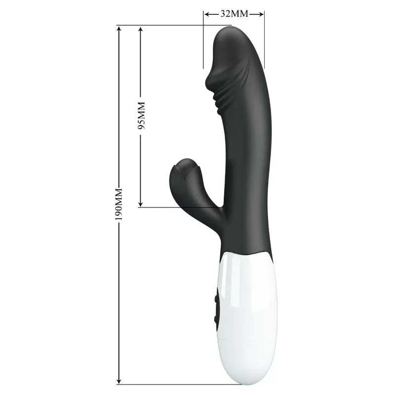 Vibromasseur Silicone Noir Stimulation Point G Et Clitoris
