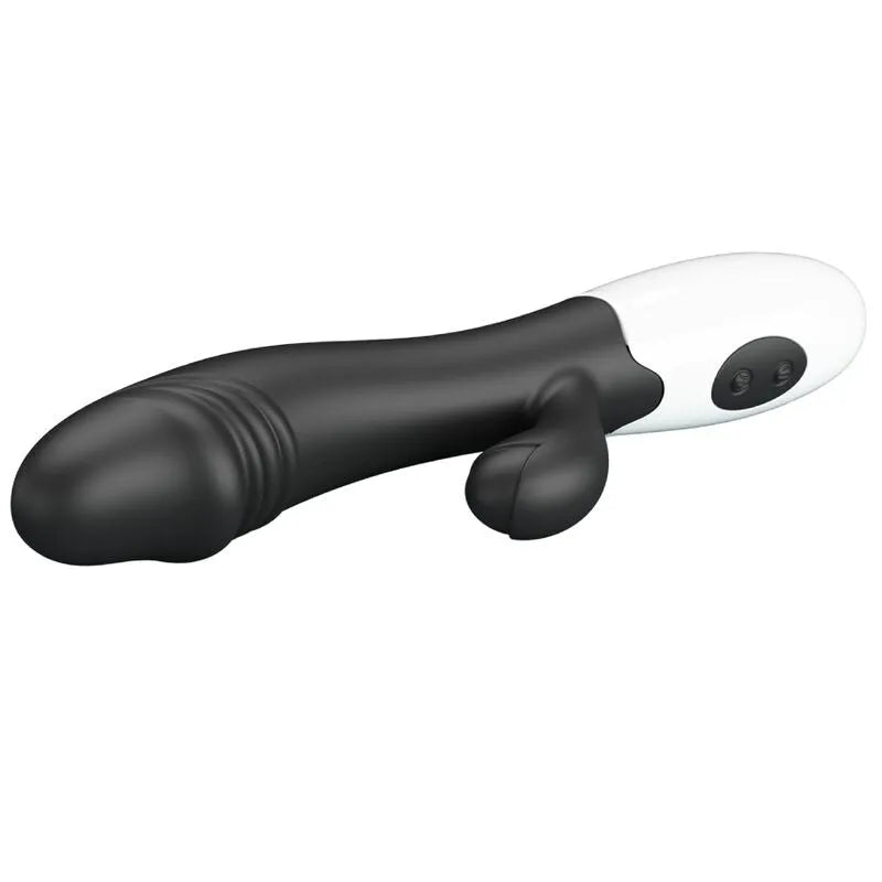 Vibromasseur Silicone Noir Stimulation Point G Et Clitoris