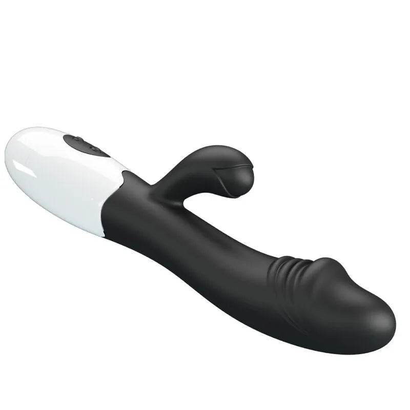 Vibromasseur Silicone Noir Stimulation Point G Et Clitoris