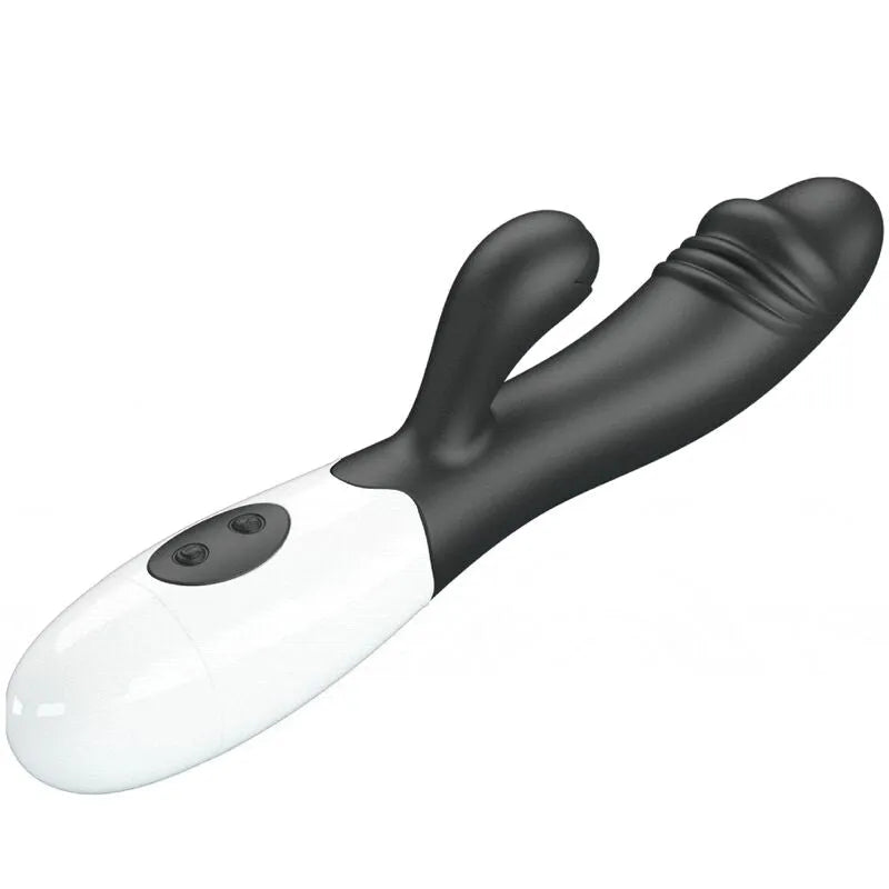 Vibromasseur Silicone Noir Stimulation Point G Et Clitoris
