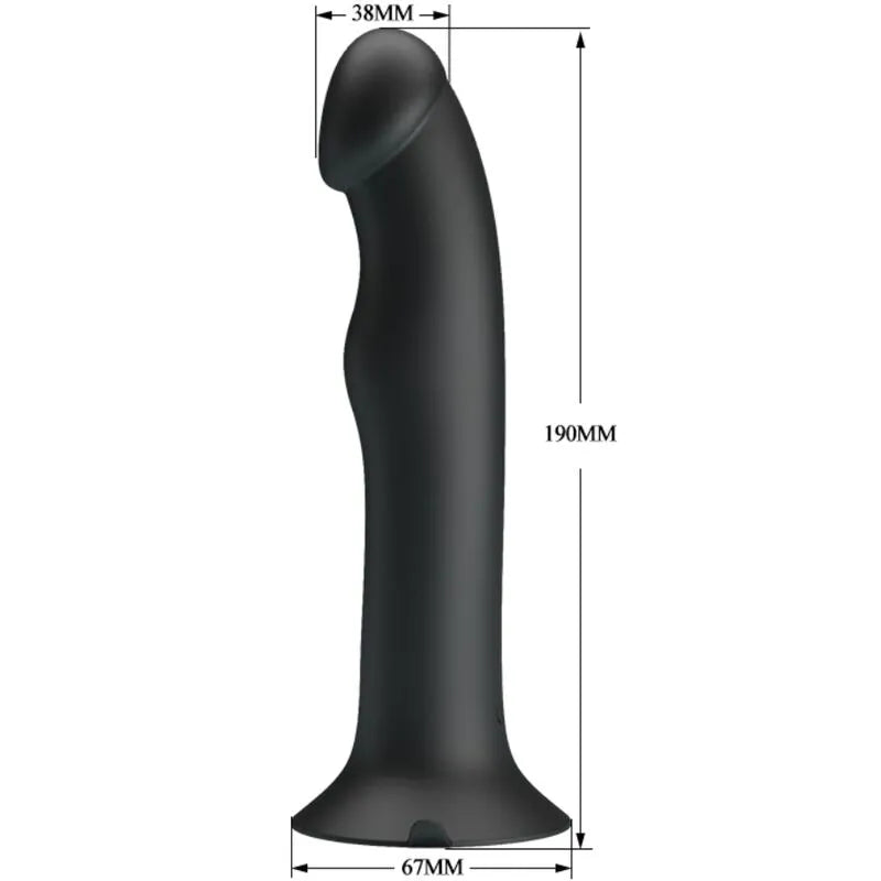 Vibromasseur Silicone Noir Ventouse Rechargeable