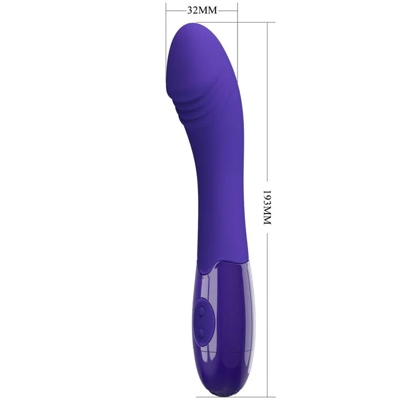 Vibromasseur Silicone Rechargeable 30 Fonctions Violette