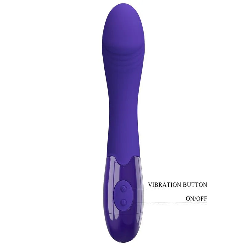 Vibromasseur Silicone Rechargeable 30 Fonctions Violette