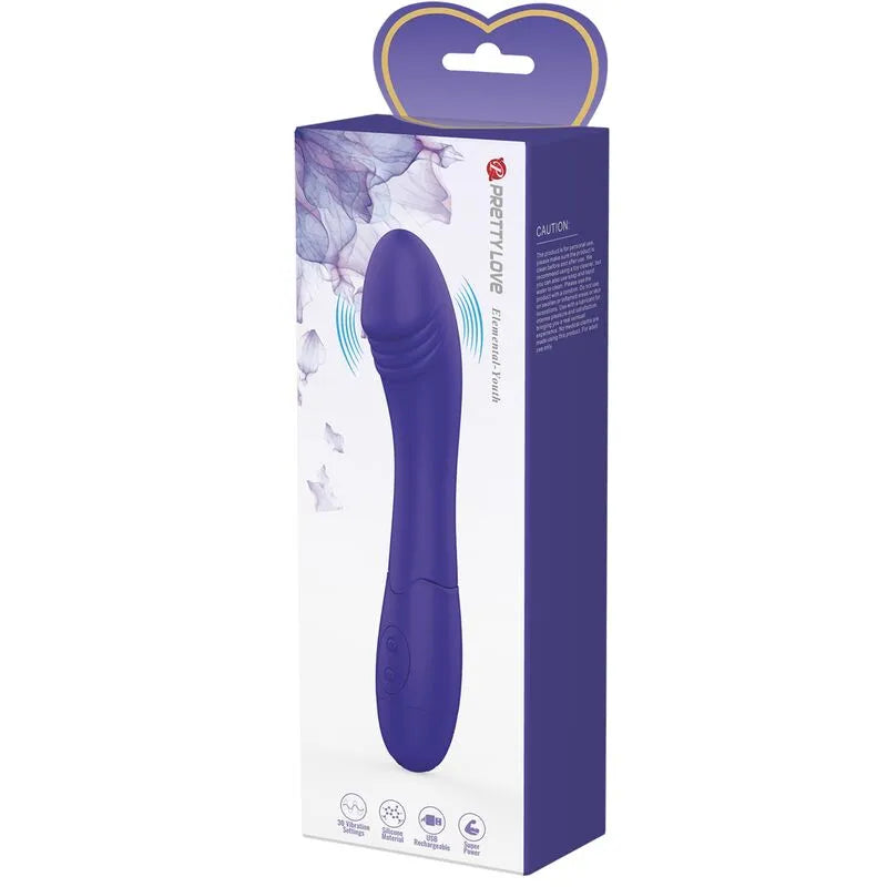 Vibromasseur Silicone Rechargeable 30 Fonctions Violette