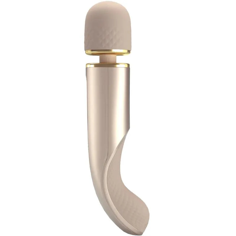 Vibromasseur Silicone Rechargeable Puissant Champagne