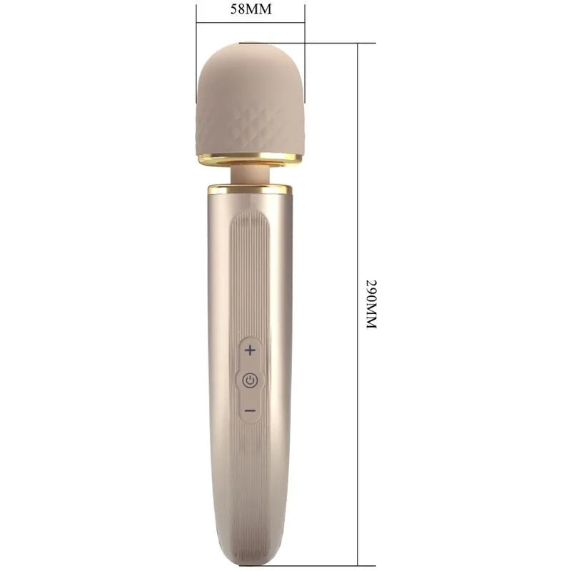 Vibromasseur Silicone Rechargeable Puissant Champagne