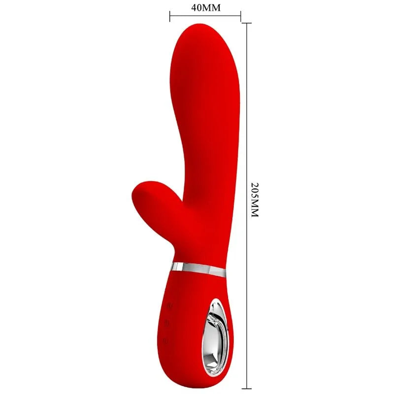 Vibromasseur Silicone Rouge 7 Fonctions Stimulation Point G